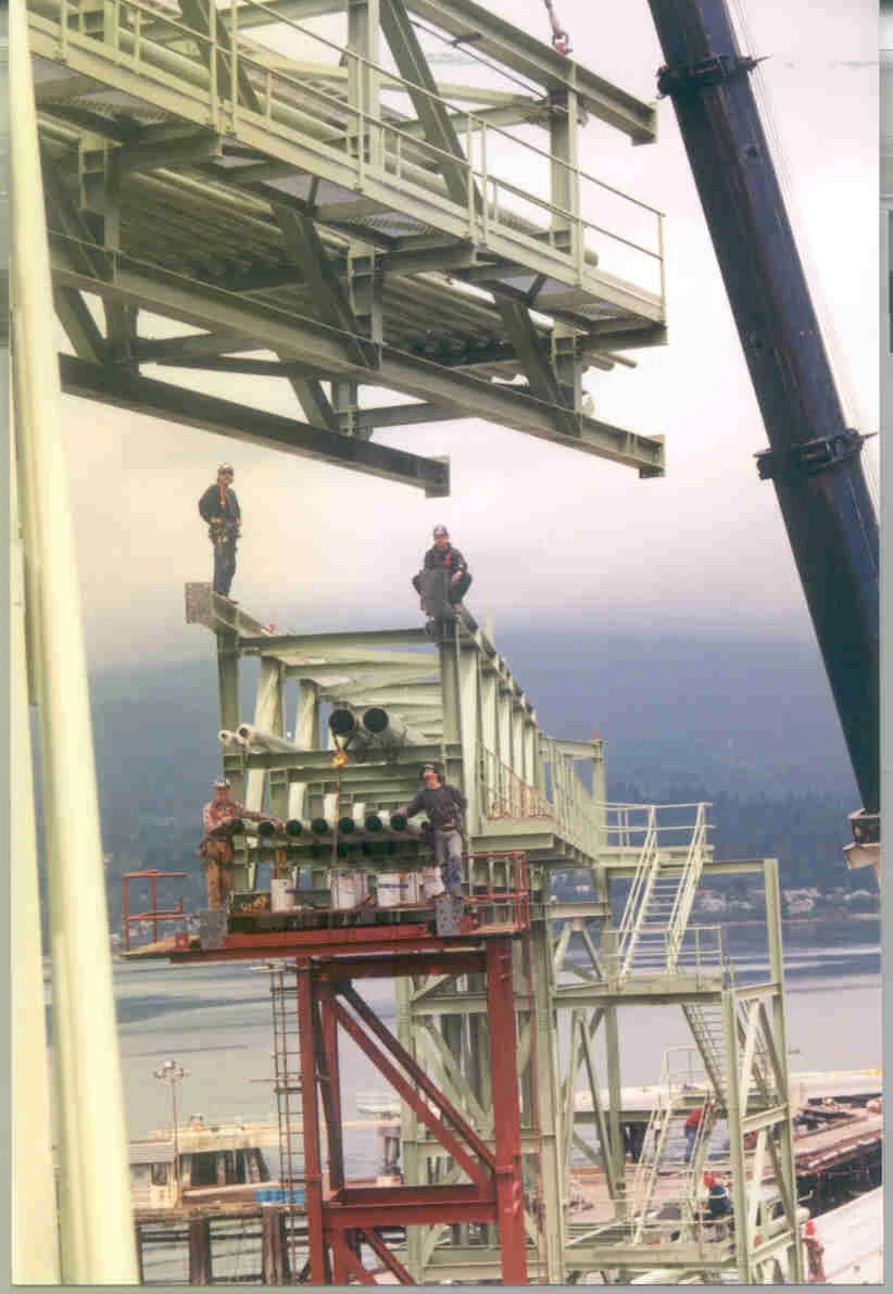 Pipe racking for Chevron, Burnaby, BC