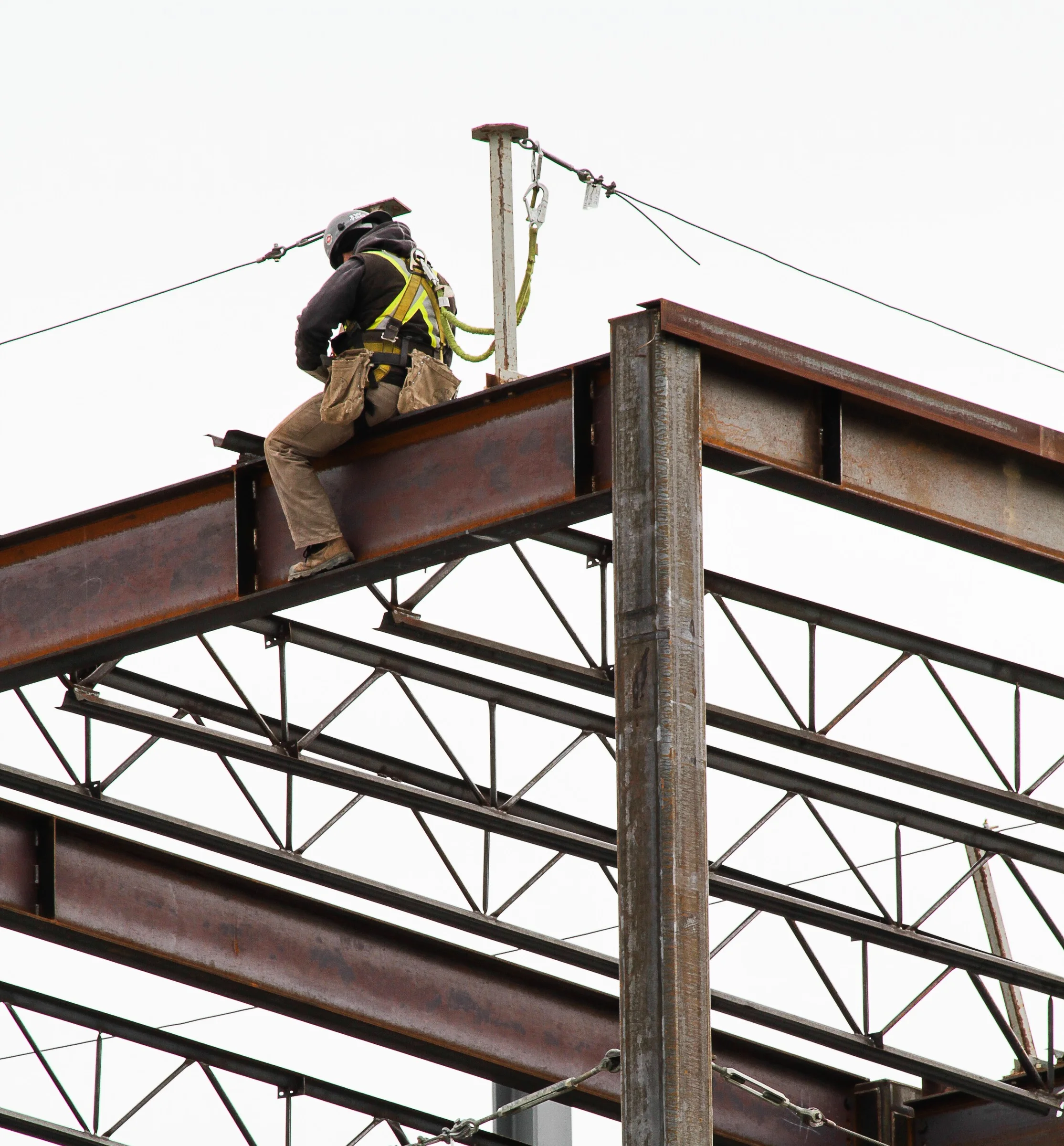 Ironworkers on the steel