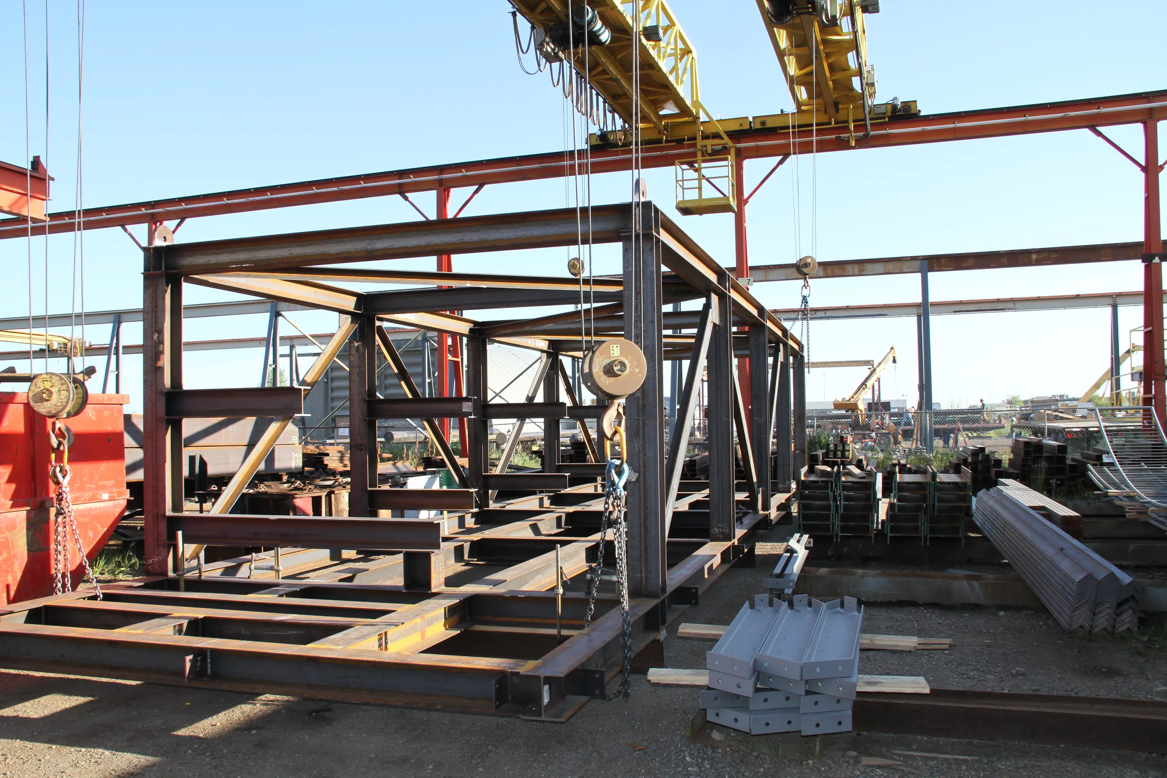 Compressor skid steel