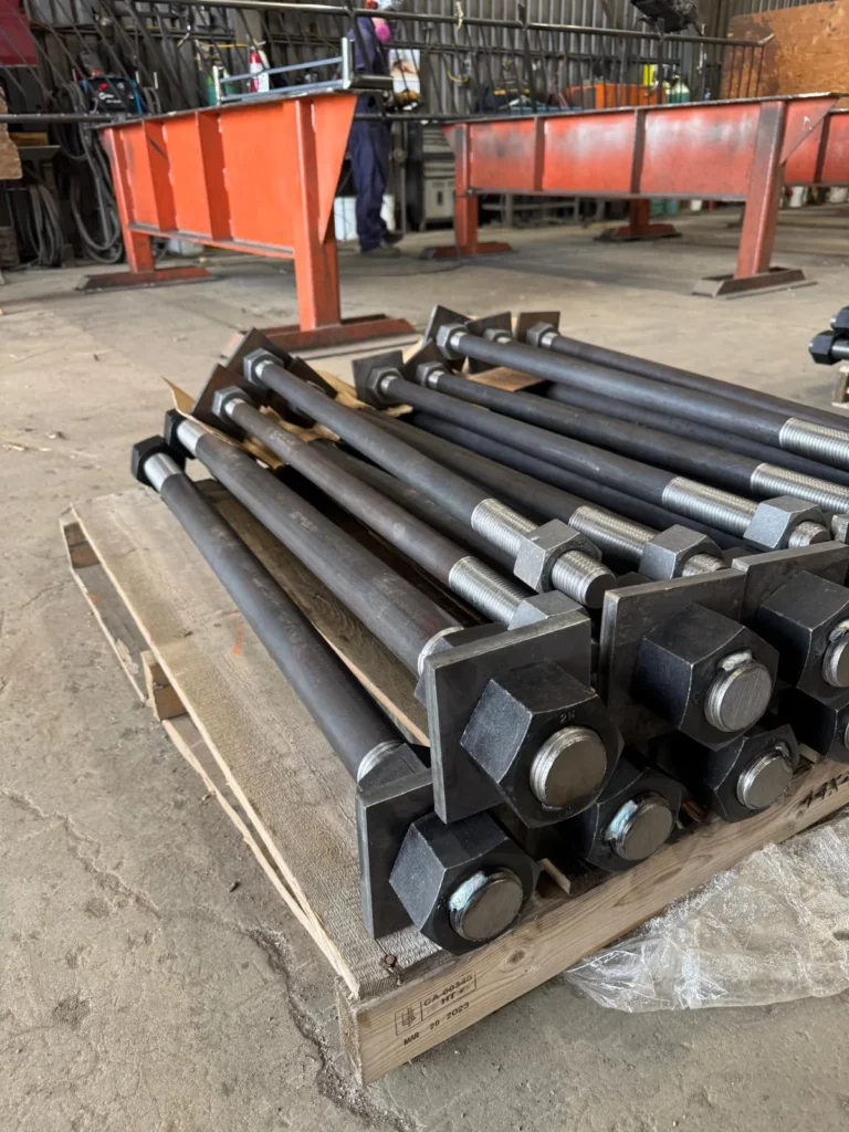 TSE Steel anchor bolts and hardware, Calgary shop