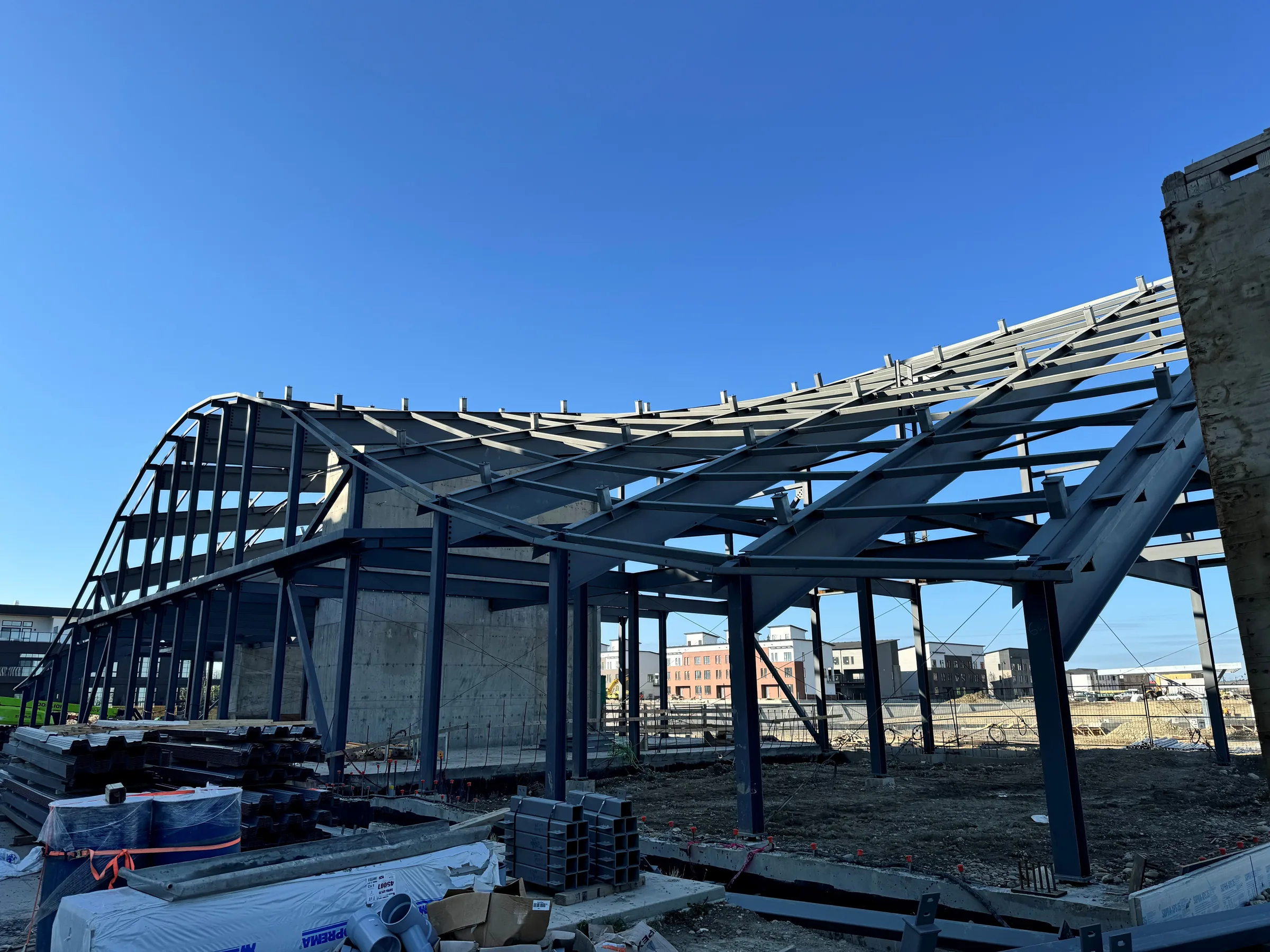 Structural steel for a commercial building by TSE Steel